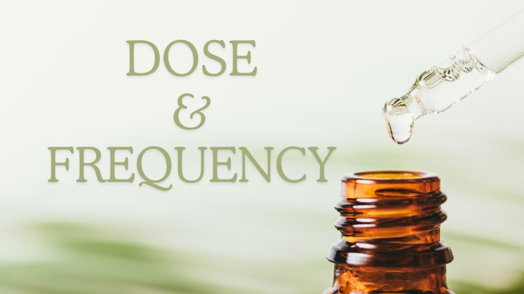 Dose and Frequency of cannabis